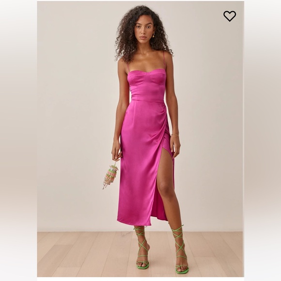 Reformation Marguerite Silk Dress - Picture 5 of 10